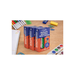 Kit Com 24 Estiletes Pequeno 9mm Retrátil Fino Plástico Aço Reforçado Escolar Escritório