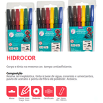 Kit 24 Canetinhas Hidrocdor 6 cores Para Escola Kits Prendas Revendas