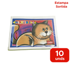 kit 10 Cadernos Pequeno Capa Flexivel Horizontal 96 Folhas Caderno Deitado Revenda