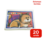 Kit Com 20 Cadernos Pequeno Capa Flexivel Horizontal 96 Folhas Caderno Deitado Revenda