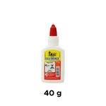 Kit Com 6 Colas Branca 40g Material Escolar Lavável Bico Dosador Para Artesanato