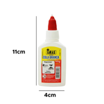 Kit Com 6 Colas Branca 40g Material Escolar Lavável Bico Dosador Para Artesanato