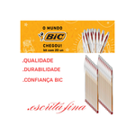 Kit Com 20 Canetas Bic Cristal Cor Azul, Preta Ou Vermelho Para Escritorio Para Escola