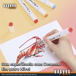 Kit 48 Canetinhas Hidrográficas Coloridas Para Arte e Pintura