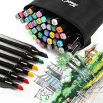Kit 48 Canetinhas Hidrográficas Coloridas Para Arte e Pintura