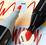 Kit Com 36 Canetinha De Ponta Dupla Conjunto De Canetas Pintura