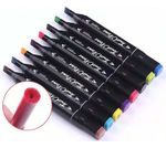 Kit Com 36 Canetinha De Ponta Dupla Conjunto De Canetas Pintura