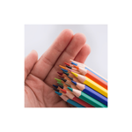 Kit Com 12 Pacotes de Lapis de Cor 12 Cores Sextavado Para Lembrancinha Revenda