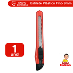 Estilete Pequeno 9mm Retrátil Fino Plástico Aço Reforçado futuro