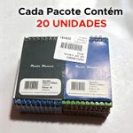 Kit 100 Caderneta de Bolso Espiral 40 folhas 1/16 Pequeno Para Revenda Personalização