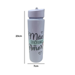 Garrafa Squeeze 700ml Plástica Água Dia das Mães Presente Academia