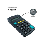 KIT 2 Calculadora De Tela Lcd De 8 Dígitos Estudantes Estacionário Ferramentas Exame Calculadora