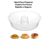 Forma De Pudim E Bolo Para Microondas De Plástico