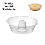 Forma De Pudim E Bolo Para Microondas De Plástico