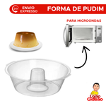 Forma De Pudim E Bolo Para Microondas De Plástico