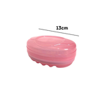 Kit 5 Saboneteiras Plásticas Com Tampa e Tela Porta Sabonete Banheiro Sortido