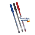 Kit 20 Canetas Esferográficas Paper Mate 1.0mm Escrita Macia Durável Azul Preta Vermelha