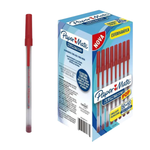 Kit 60 Canetas Esferográficas Paper Mate 1.0mm Escrita Macia Durável Azul Preta Vermelha