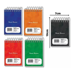 Kit Com 80 Cadernetas Apontamento Bloco de Anotações de Bolso Tamanho 1/16 Com 40 Folhas