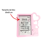 Porta Retrato 10x15cm Te Amo Decorativo Para Foto Quarto Sala Presente Especial
