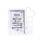 Porta Retrato 10x15cm Te Amo Decorativo Para Foto Quarto Sala Presente Especial