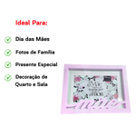 Porta Retrato 10x15cm Decorativo Para Foto Quarto Sala Presente Dia das Mães