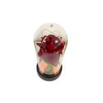 Luminária Rosa Bela Encantada 15cm LED Decorativa Quarto Sala Presente Romântico