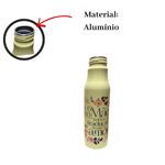 Garrafa Alumínio 600ml Academia Presente Dia das Mães Fitness Leve Resistente