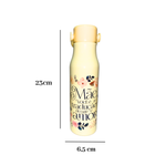 Garrafa Alumínio 600ml Academia Presente Dia das Mães Fitness Leve Resistente