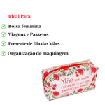 Nécessaire Estojo Feminino Maquiagem Organizadora Viagem Presente Dia Das Mães
