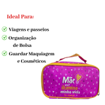 Bolsa Necessaire Feminina para Maquiagem e Cosméticos/Organizadores Dia Das Mães