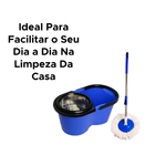 Esfregão Perfect Flash Mop Giratório Inox 360 Balde Grande 8l