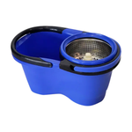 Esfregão Perfect Flash Mop Giratório Inox 360 Balde Grande 8l