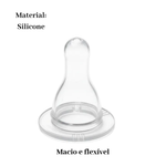 Kit 10 Bicos de Mamadeira Silicone Redondo Reposição Econômico Universal