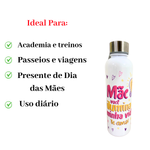 Garrafa 500ml Dia das Mães Presente Para Mãe Portátil Leve Prática