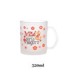 Caneca de Vidro 320ml Presente Para Mãe Dia das Mães Xícara Café Chá Decorativa