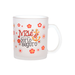 Caneca de Vidro 320ml Presente Para Mãe Dia das Mães Xícara Café Chá Decorativa