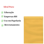 Kit 50 Envelopes A4 Ouro 22×32 Escritório Para Currículo Documentos Em Atacado Para Escritório