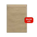 Kit 50 Unidades - Envelope Saco Kraft A4 240mm x 340mm