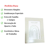 Porta-Retrato 10x15cm Poliestireno Foto Decoração Verde Azul Cinza