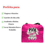 Bolsa Térmica 5 Litros Portátil Leve Para Marmita Trabalho Viagem Feminina