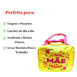 Bolsa Térmica 5 Litros Presente Para Mãe Dia das Mães Lancheira Portátil