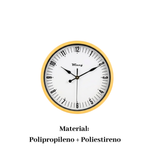 Relógio De Parede Redondo Clássico Sala Cozinha e Escritório 24,6cm Envio Rápido