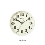 Relógio De Parede Redondo Clássico Sala Cozinha e Escritório 24,6cm Envio Rápido