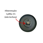 Relógio De Parede Redondo Clássico Sala Cozinha e Escritório 24,6cm Envio Rápido