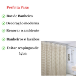 Cortina De Box Chuveiro 1,80m PVC