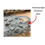 Tapete de Box 34x66cm PVC Antiderrapante Com Ventosas Seguro
