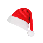 Kit Com 10 Gorros De Papai Noel De Veludo Vermelho Touca Elegância De Natal