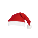 Kit Com 5 Gorros De Papai Noel De Feltro Vermelho Touca Elegância De Natal