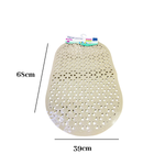 Tapete de Box Oval PVC Antiderrapante Com Ventosas Banheiro